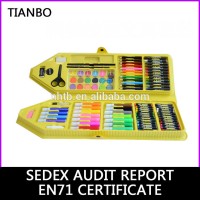 stationery set with 94pcs spare parts packed with lovely colour box