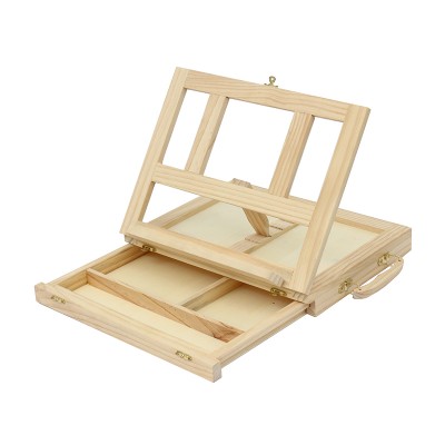 Adjustable wooden easel stand wood desktop table easel for art