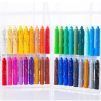 Art Painting Set For Children Non Toxic Multicolor Watercolor Crayons Twister Washable Wax Crayon Pencil