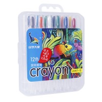 LPS Stationery New Supplies PP Box Pack Colorful Non-Toxic Twistable Crayon Set